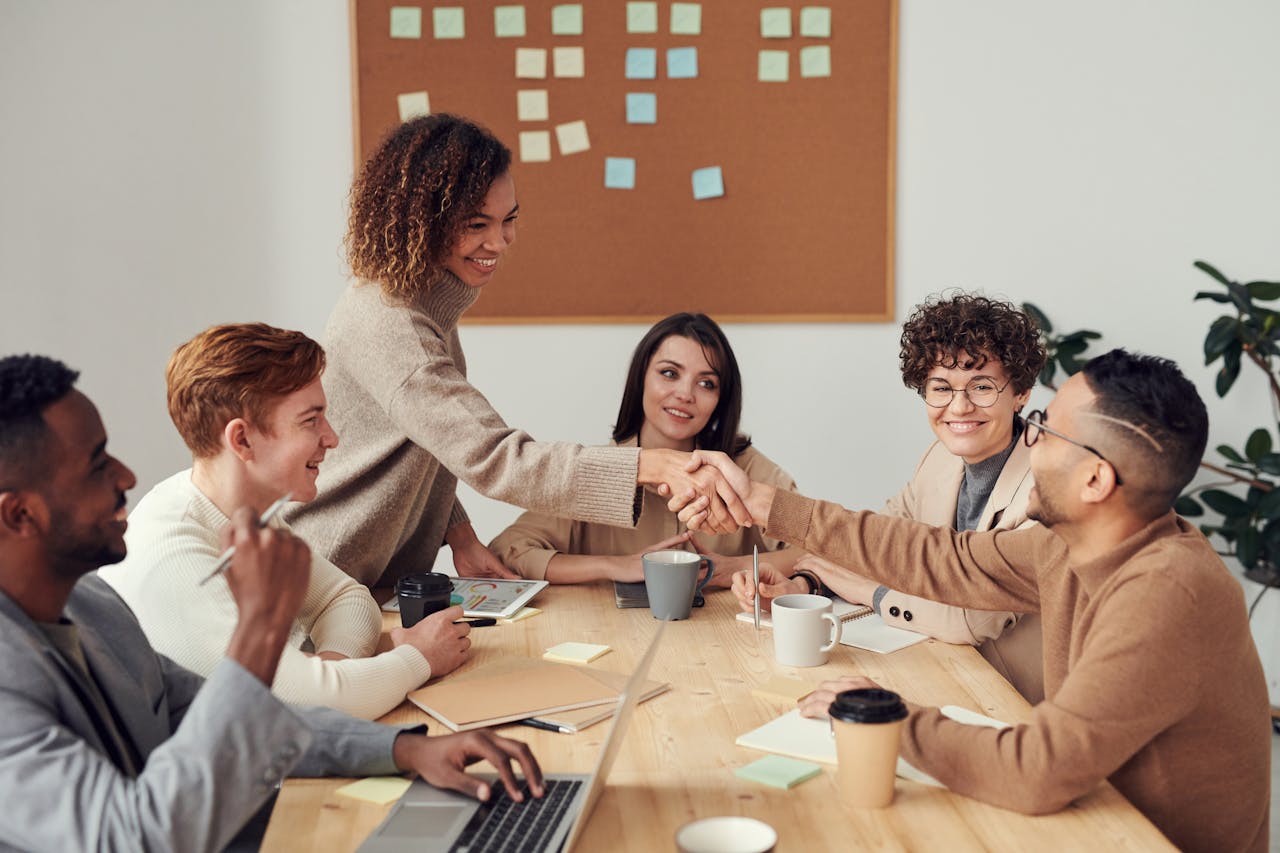 Profesionales en reunión
